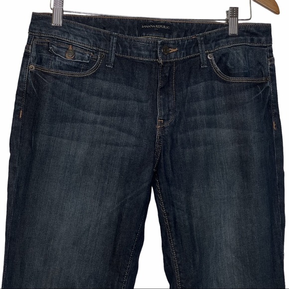 Banana Republic Women’s Bootcut Mid Rise Dark Wash Blue Jeans Size 29/8 … - Picture 4 of 13